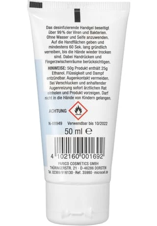 MICRO CELL Medic+ Handgel Desinfektion Mit Panthenol 50ml 2 MICRO CELL Medic+ Handgel Desinfektion Mit Panthenol 50ml – Bild 2